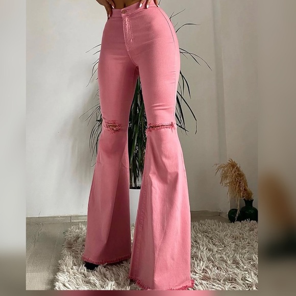 Jeans Pink Flare Jeans Poshmark